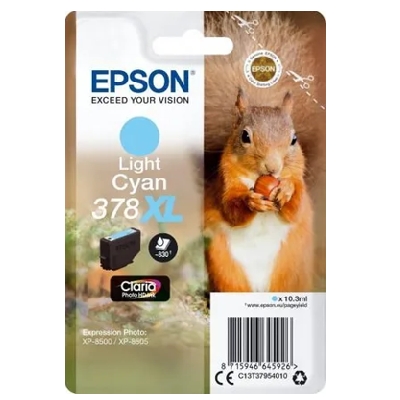 Tusz oryginalny 378 XL do Epson (C13T37954010) (Jasny błękitny)