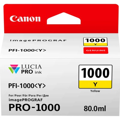 Tusz oryginalny PFI-1000Y do Canon (0549C001) (Żółty)