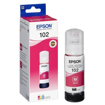 Tusz oryginalny 102 do Epson (C13T03R340) (Purpurowy)