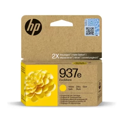 Tusz oryginalny 937e do HP (4S6W8NE) (Żółty)